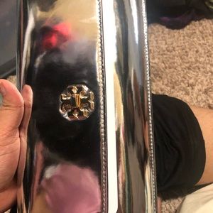 Tory Burch silver clutches. Brand new.
